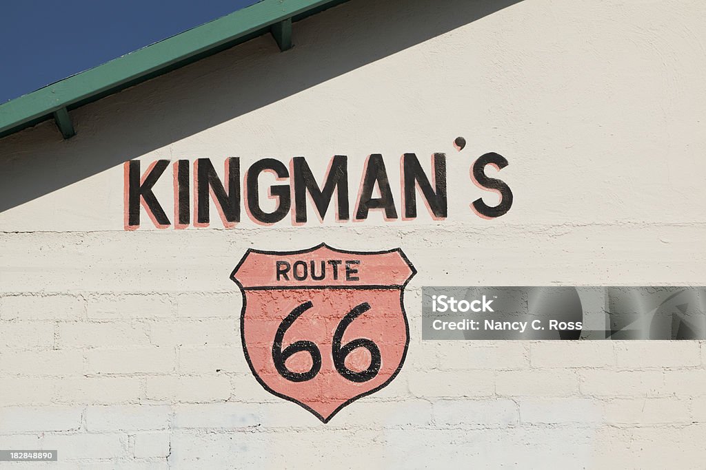 Route 66 señal, Kingman Arizona - Foto de stock de Kingman - Arizona libre de derechos