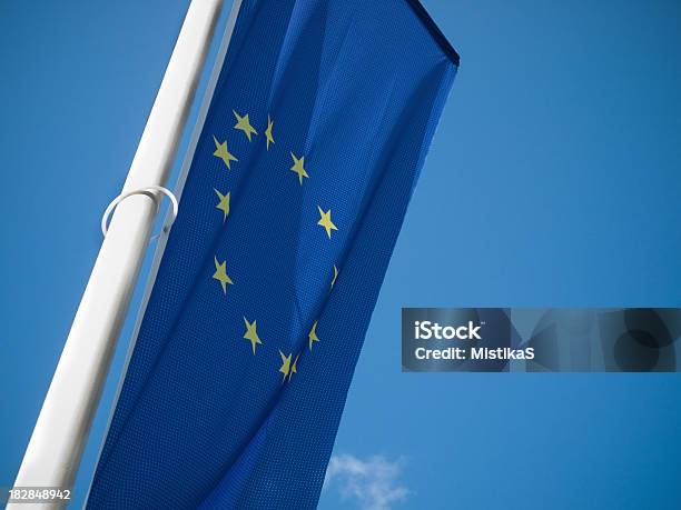 Foto de Bandeira Da Comunidade Européia e mais fotos de stock de Azul - Azul, Bandeira, Bandeira da Comunidade Européia