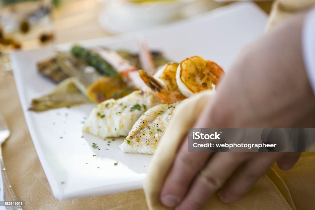 Fisch und Meeresfrüchte - Lizenzfrei Bedienungspersonal Stock-Foto