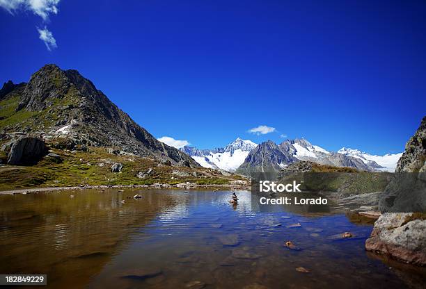 Lago De Montanha - Fotografias de stock e mais imagens de Ajardinado - Ajardinado, Alto - Descrição Física, Ao Ar Livre