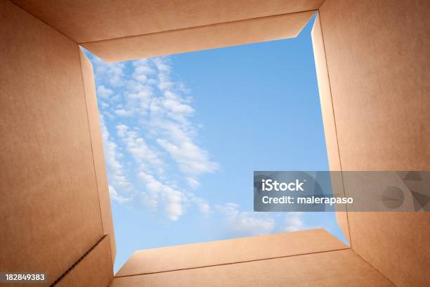 Cardboard Box Stock Photo - Download Image Now - Cardboard Box, Open, Opening