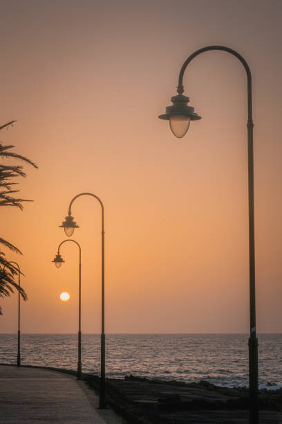 istock Seaside promenade at the sunrise 1828494619