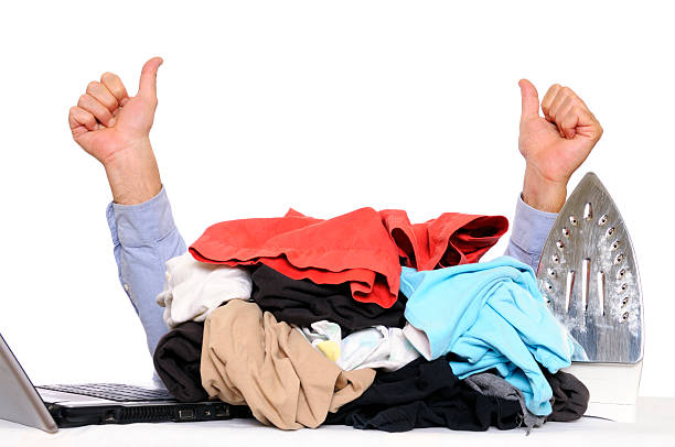 istock Busy House Husband Giving OK Sign 182849907