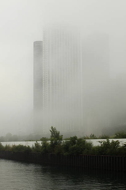 istock Office Towers in the Fog 182850227