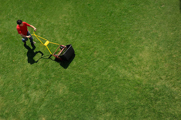 istock Teenager Mowing 182850408