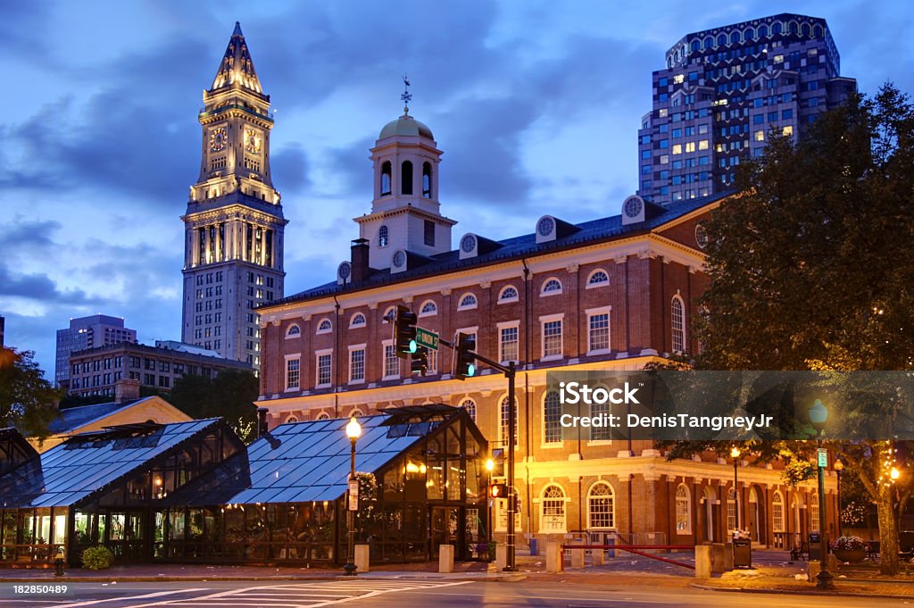 Faneuil Hall de Boston - Foto de stock de Faneuil Hall libre de derechos