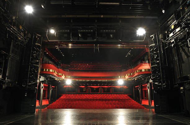 teatro bastidores - empty theater imagens e fotografias de stock