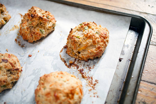 istock Buttermilk biscuits with bacon, cheddar and green onions 182850634