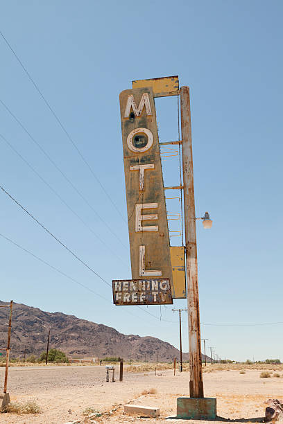 istock Motel Sign on Route 66, Desert 182851175