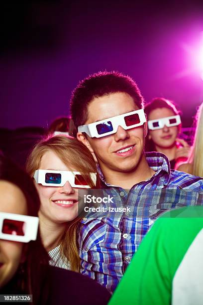 Date In 3d Movie Theater Stock Photo - Download Image Now - 3-D Glasses, Adult, Arts Culture and Entertainment