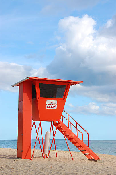 istock Lifeguard Station on Waikiki Beach 182851542