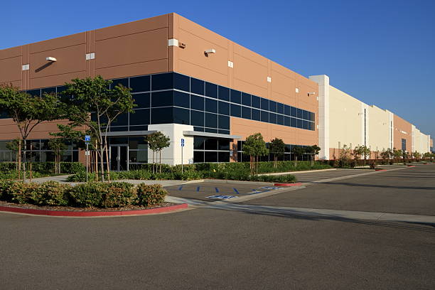 istock Industrial Office Building at Sunset 182852032
