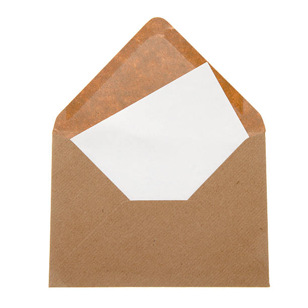 pusty list, koperty w brązowy - manilla envelope zdjęcia i obrazy z banku zdjęć