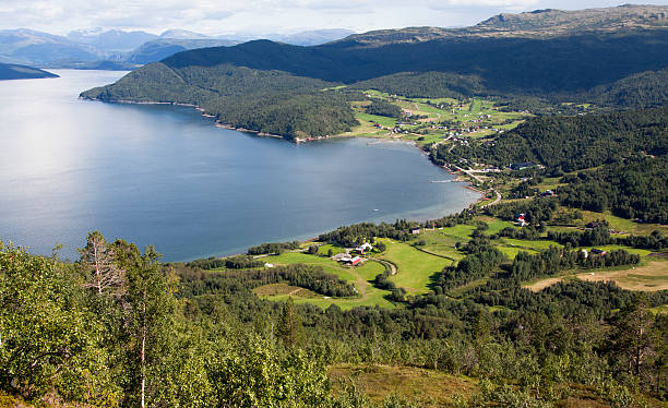 istock Bay with settlement in Norway 182852578