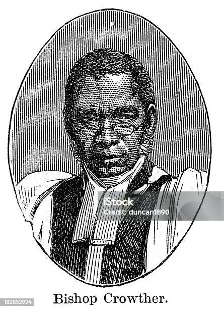 주교 사뮈엘 Ajayi Crowther 아프리카계 미국 민족에 대한 스톡 벡터 아트 및 기타 이미지 - 아프리카계 미국 민족, 19세기, 19세기 스타일