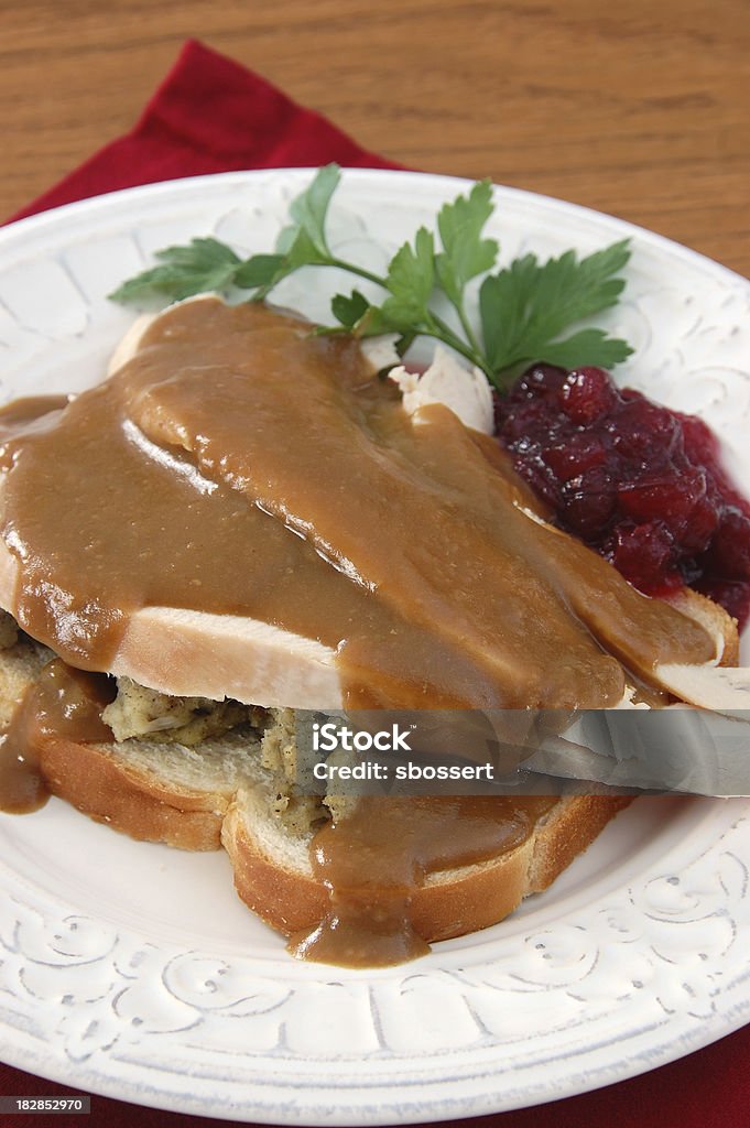 Hot Truthahn-Sandwich - Lizenzfrei Exzeß Stock-Foto