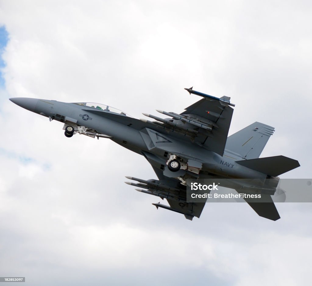 F - 18 호넷 슈퍼 - 로열티 프리 미사일 스톡 사진