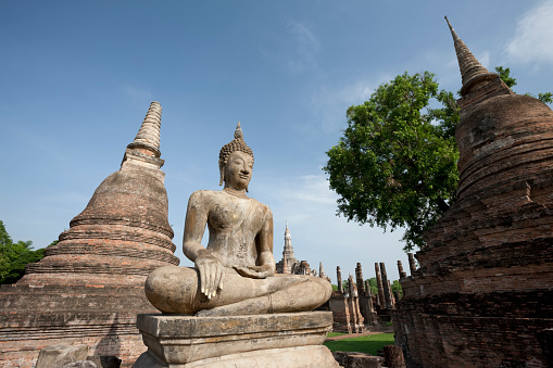 Wat Mahathat at Sukhothai Historical Park, Thailand.