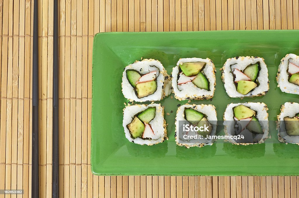 Sushi - Lizenzfrei Draufsicht Stock-Foto