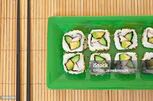 Sushi Stockfoto und mehr Bilder von Draufsicht - Draufsicht, Maki Sushi, Sushi