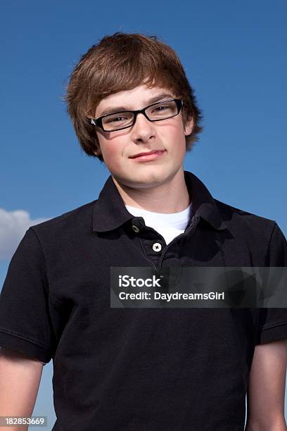 Portrait Of Smart Teenage Boy Stock Photo - Download Image Now - 14-15 Years, Adolescence, Beautiful People