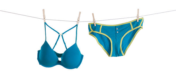 istock Bra and Panties Hanging on a Clothesline 182853684