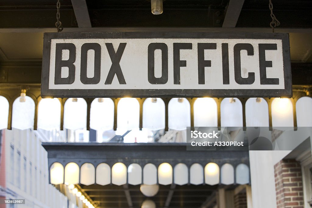 Box Office Box Office sign close up Broadway - Manhattan Stock Photo