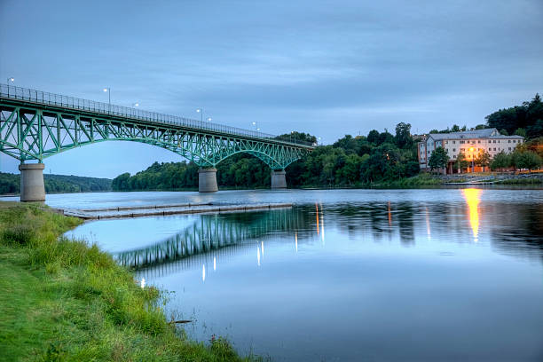 istock Augusta Memorial Bridge over the kennebec River 182854046