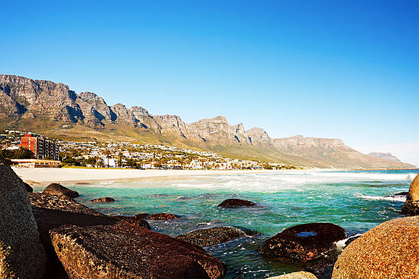 istock Cape Town's Twelve Apostles mountains and Camps Bay 182854235