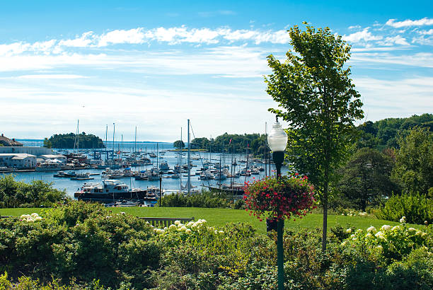 istock View of marina in Camden, ME 182854257