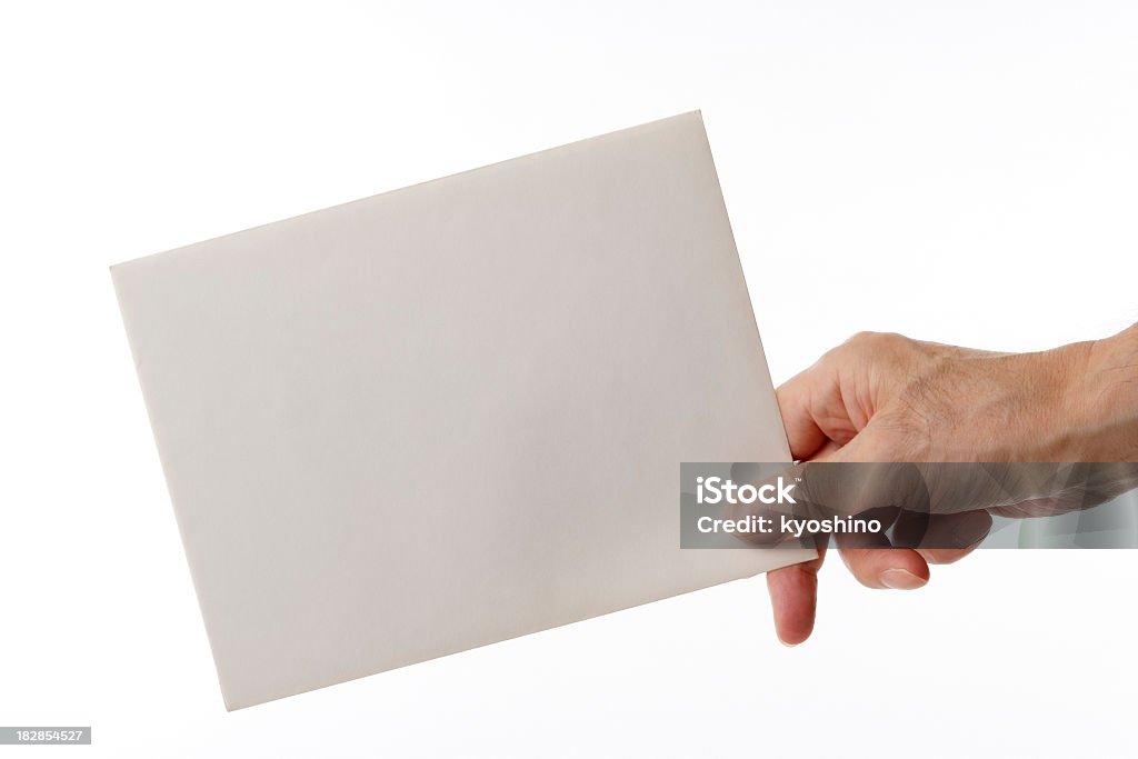 絶縁ショットを白背景に、封筒を - 封筒のロイヤリティフリーストックフォト