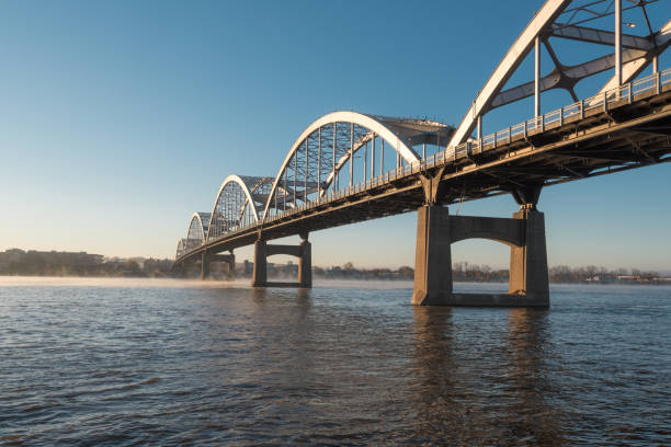 istock Centennial Bridge Crosses the Mississippi River 1828545286