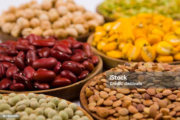 Varietà Di Cereali - Fotografie stock e altre immagini di Cereale - Cereale, Fagiolo, Lenticchia