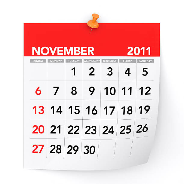 2011 년 11월-calendar - november calendar 2011 time 뉴스 사진 이미지