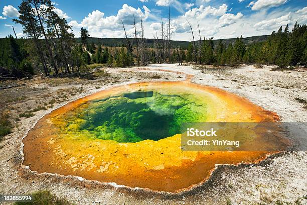 Yellowstone National Park Upper Geyser Basin Morning Glory Pool Stock Photo - Download Image Now
