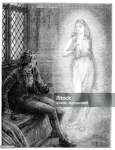 Ilustración de Victoiran Fantasma y más Vectores Libres de Derechos de Fantasma - Fantasma, Estilo victoriano, Arte