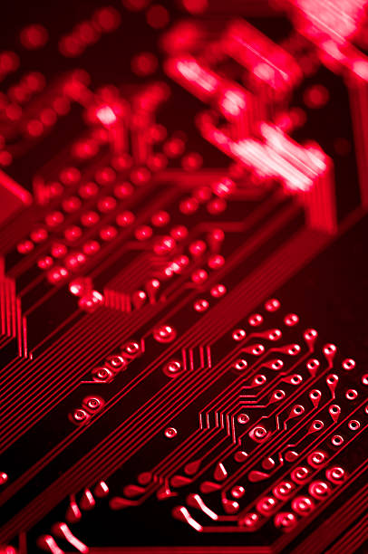 Free Stock Photo of A close up of a red circuit board | Download Free ...