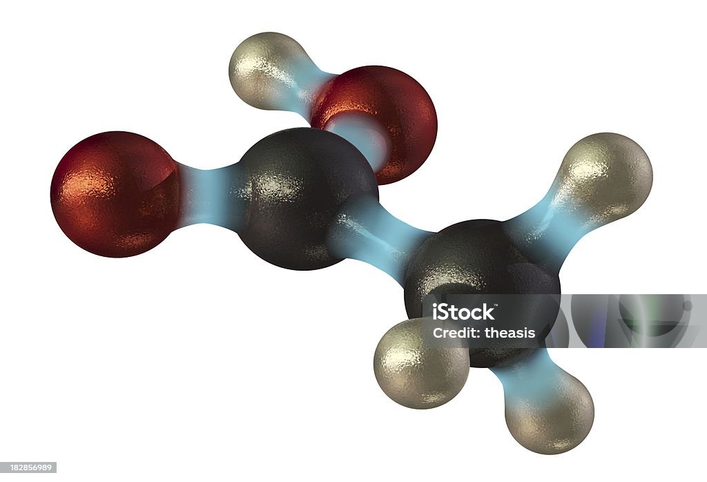 Ácido Acetic Molécula - Foto de stock de Ciência royalty-free