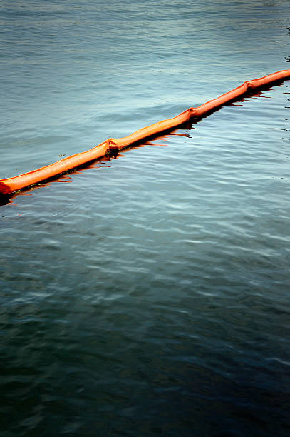 istock Oil Boom in Open Water 182857092