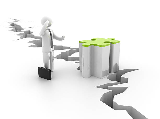 istock Businessman - Earthquake 182857411