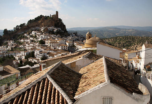 View over Montefrio in Granada, Spain stock photo