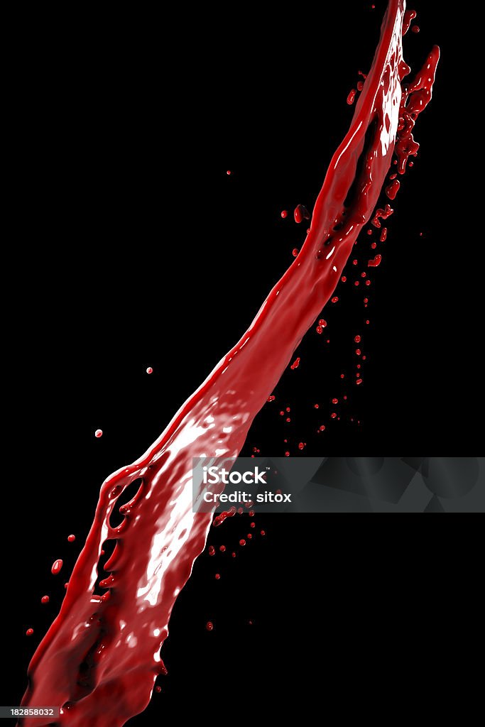 Rote Farbe splash - Lizenzfrei Abstrakt Stock-Foto