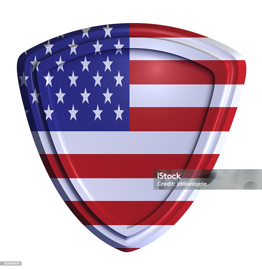 米国シールド/米国の旗 - 3Dのロイヤリティフリーストックフォト