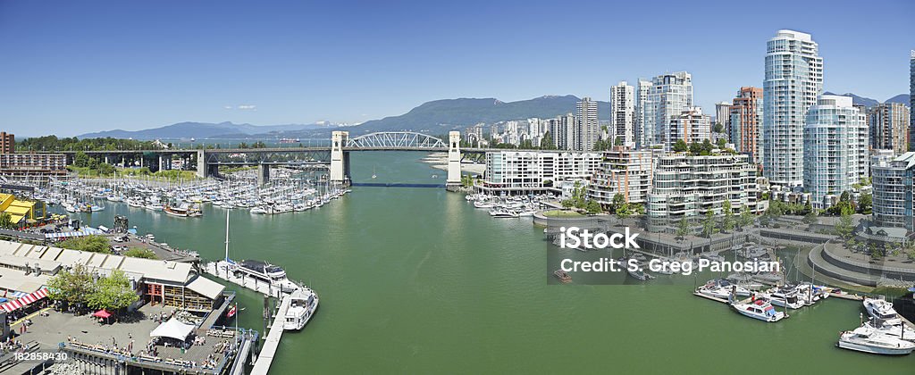 Skyline de Vancouver Waterfront - Royalty-free Colúmbia Britânica Foto de stock