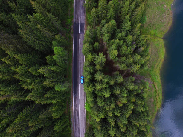 istock Vehicle near lake 1828584389