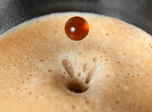 The last drop of espresso stock photo