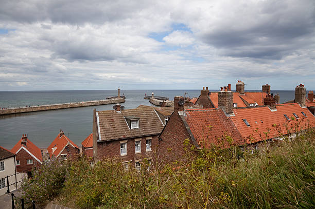 istock whitby harbour Yorkkshire, England 182858602