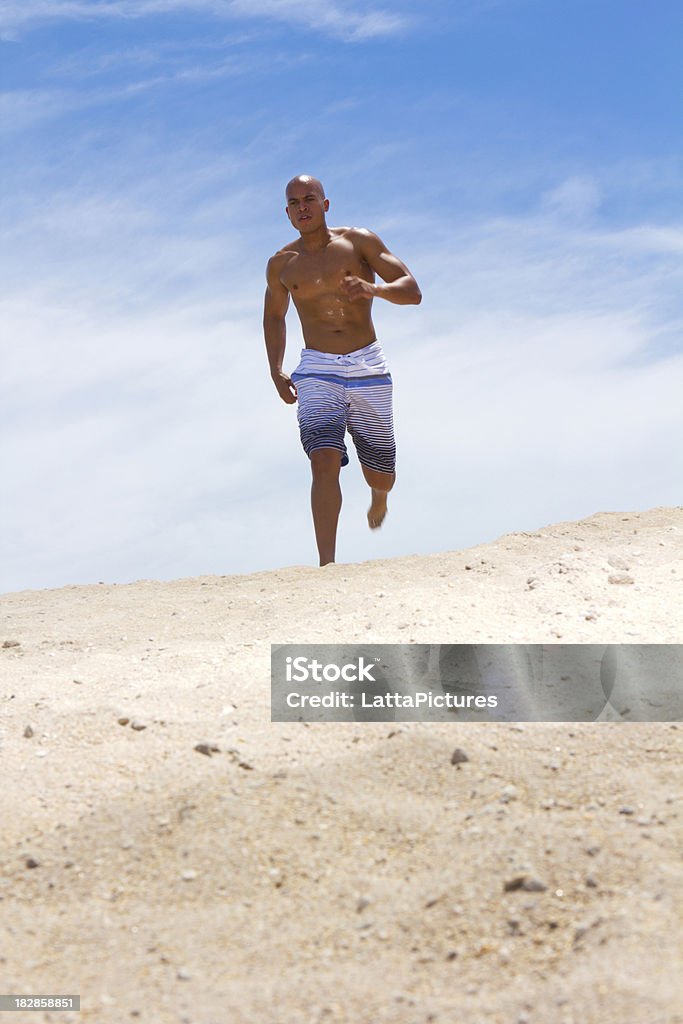 Homem de raça mista de jogging - Royalty-free 20-29 Anos Foto de stock