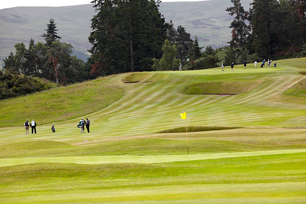 Gleneagles Golf Kings Course, Perthshire, Scotland stock photo