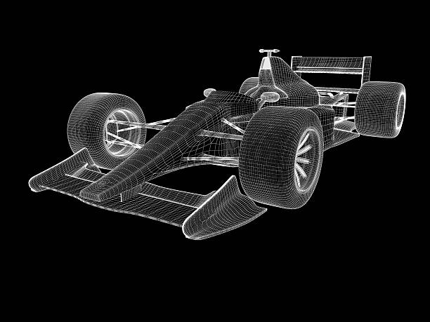 istock open-wheel single-seater racing car Car Wire Frame 182859179